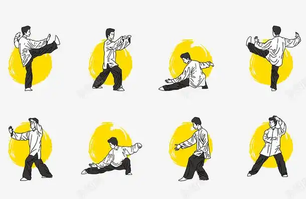 中国太极拳人物动作分解