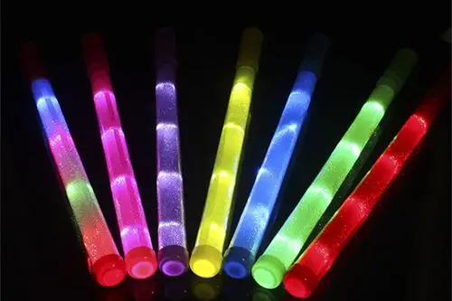 演唱会荧光棒彩虹棒48cm电子led大号荧光棒七彩发光棒闪光棒批发