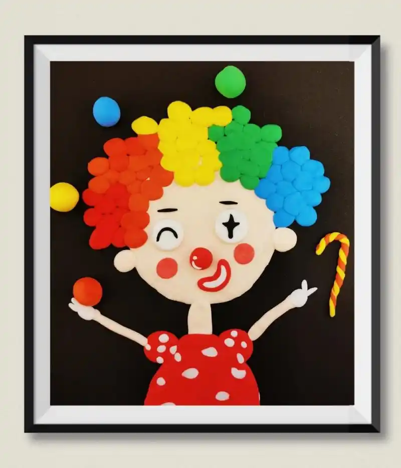 贴画合集1】粘土手工,儿童创意画 小果粘土,持续更新超轻粘土作品