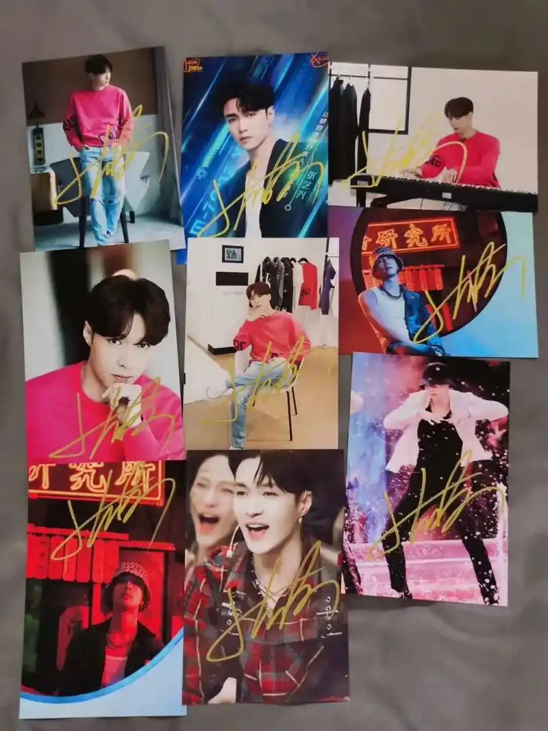 张艺兴亲笔签名喜欢的等你来撩