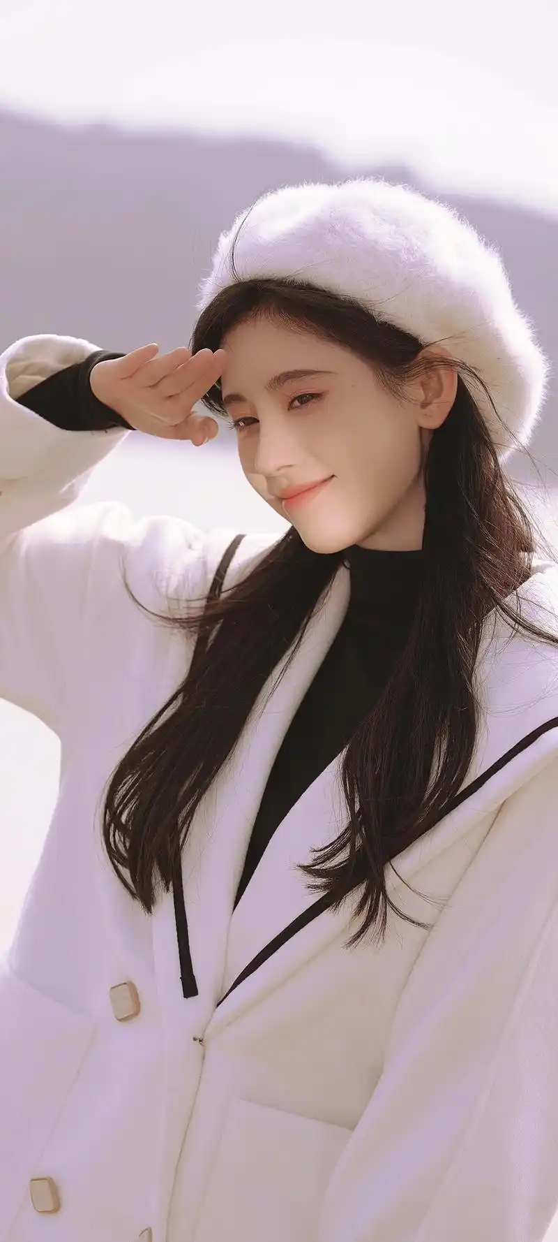 鞠婧祎全面屏手机壁纸