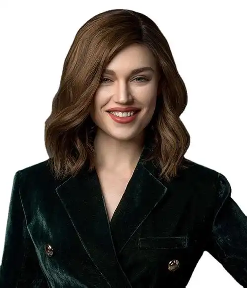 刘海中长发型图片