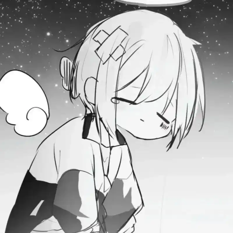 暗系高冷动漫女生头像1 不知道是不是原创,抱图吱一声