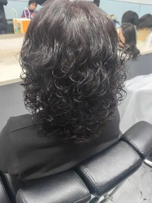 妈妈烫发满头烫发,烫发日记