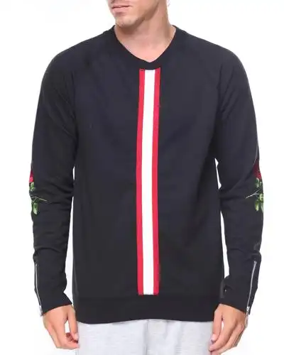 新款定制刺绣圆领套头衫男士休闲运动衫 - buy 男士运动衫,休闲运动衫