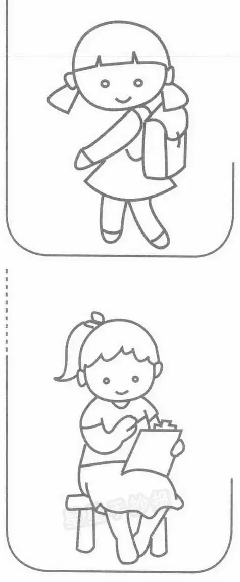 小学生怎么简单画人物简笔画