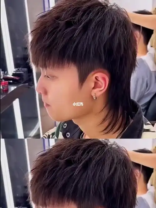 男生超帅狼尾发型