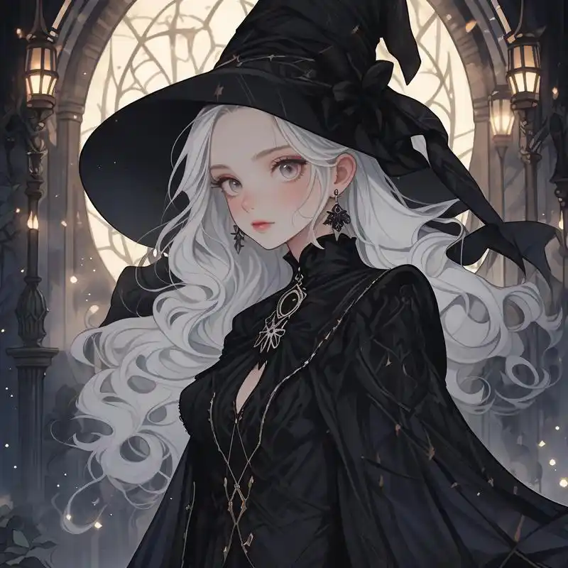 哥特魅影:高冷黑暗系女性头像 深邃的眼神,透露着不可言说的秘密.