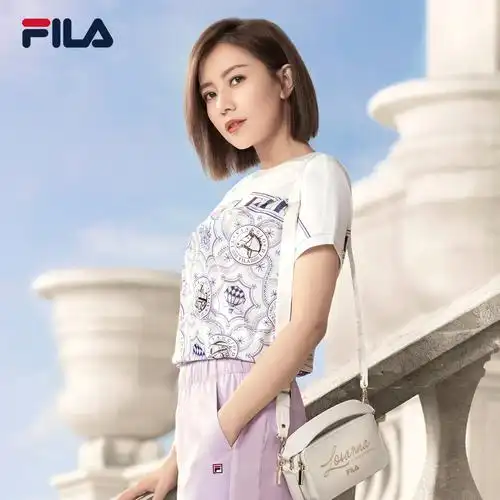 fila斐乐高圆圆同款女士短袖2021年夏秋新款经典运动t恤