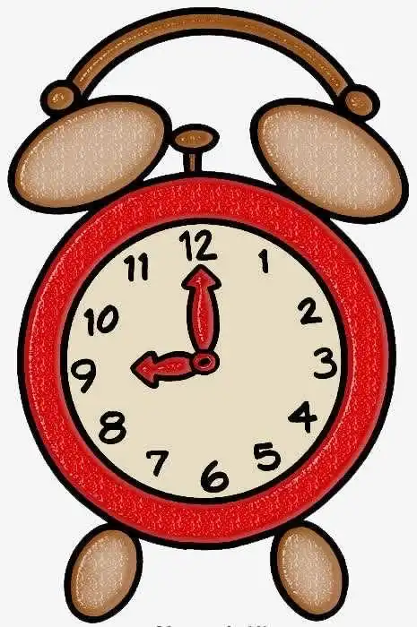 认识时钟,知道时针,分针以及它们之间的运转关系,能正确辨认整点,半点