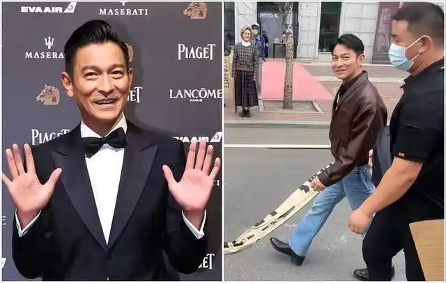 刘德华现身哈尔滨拍摄新作莫斯科行动身高逗乐网友