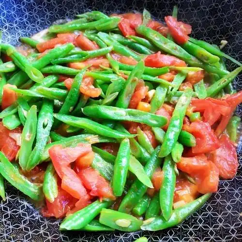 家常小炒,番茄炒豆王