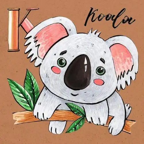 幼儿图片大全可爱动物绘画,卡通简笔画图片大全带颜色