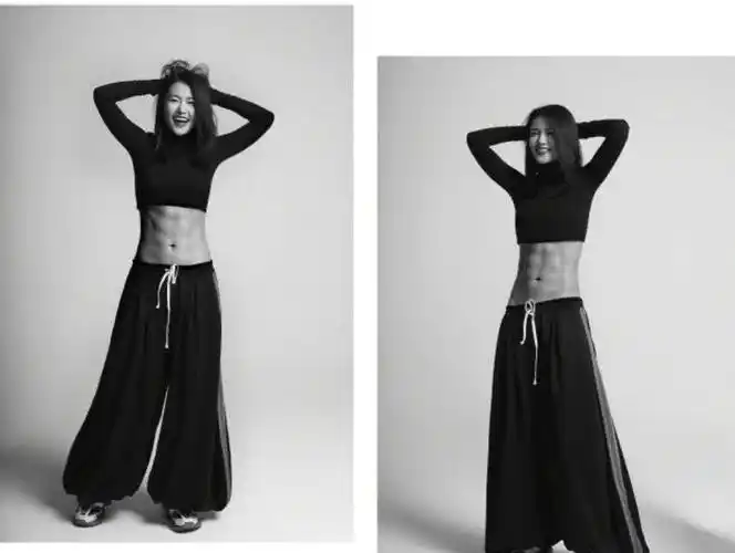 袁姗姗再次秀腹肌,实力证明"胖着玩"但却都没有她硬核?