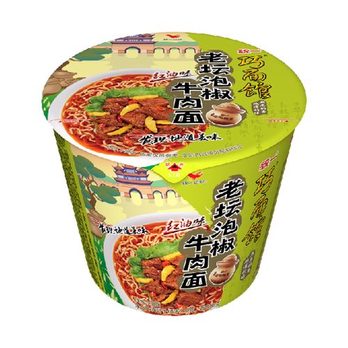统一面馆老坛泡椒牛肉面方便面泡面西南南区版本冲泡方便面