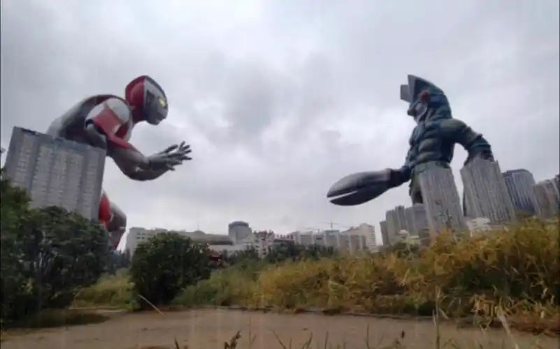 昭和初代奥特曼vs巴尔坦星人 特摄模型摆拍场景微缩剧_哔哩哔哩 (゜