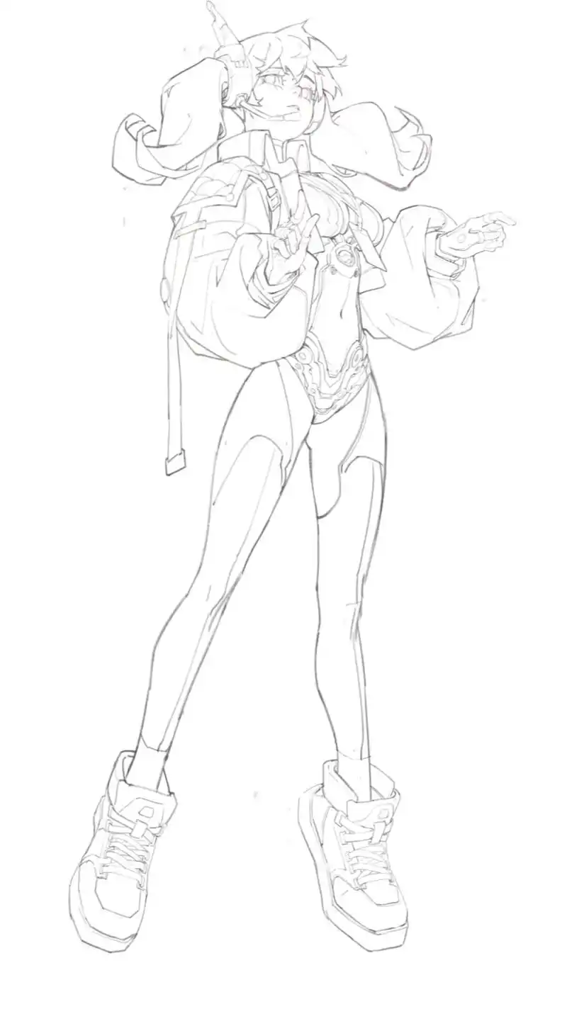 课上立绘示范#板绘 #二次元绘画 #漫画身材 #二次元少女 - 抖音