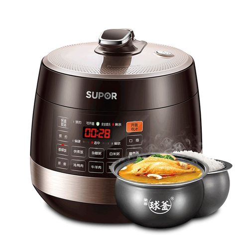 苏泊尔电压力锅家用双胆6l饭煲智能预约大容量电高压锅饭煲多功能