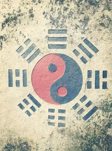 宫内石壁八卦图