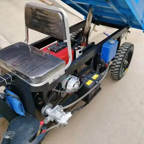 工程柴油三轮车农用载重三轮车农家拉肥料用三轮车