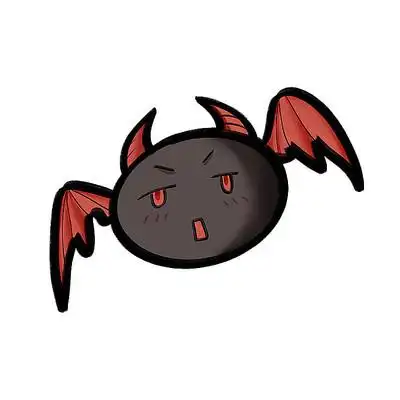 红色万圣节可爱小恶魔搞笑装饰插画元素