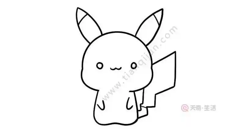 皮卡丘画画皮卡丘简笔画