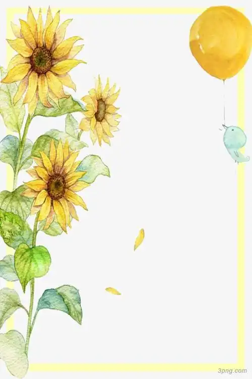 标签:边框处暑二十四节气边框向日葵文艺叶子夏天卡通装饰主题卡通