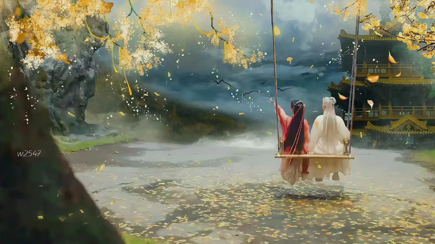 成毅,杨紫氛围感背影合集.#沉香如屑 #杨紫 #成毅 #古风 - 抖音