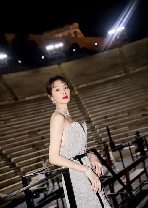 宋茜针织抹胸裙