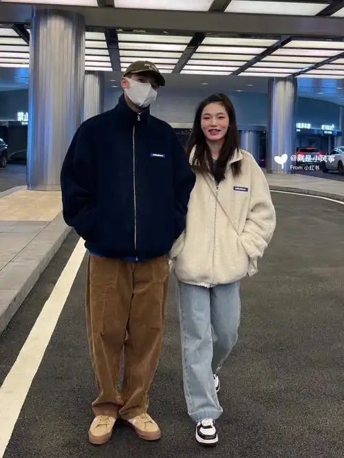 秋冬感满满羊羔毛外套78158175情侣穿搭