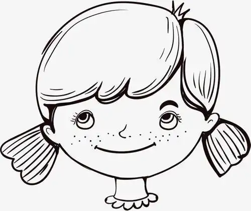 画活泼开朗的小女孩图教程简笔画怎么画步骤教程可爱女孩头简笔画头像