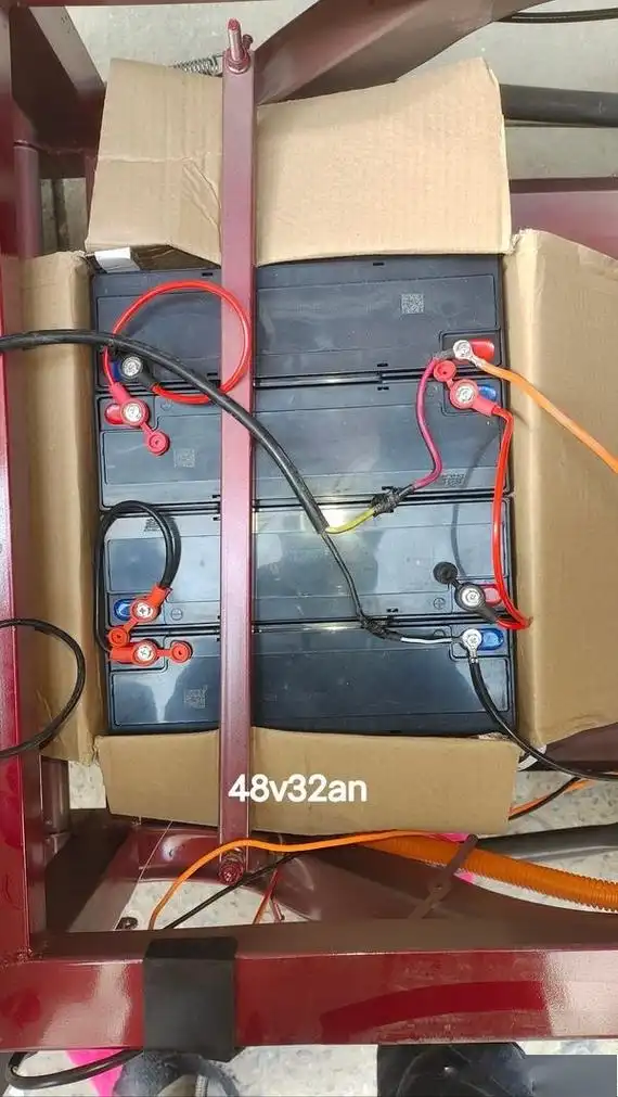 电瓶车两组48v电瓶怎么连接?