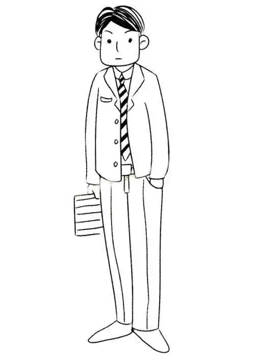 中年男人简笔画爸爸的不同爸爸全身的简笔画图7帅气的爸爸简笔画步骤