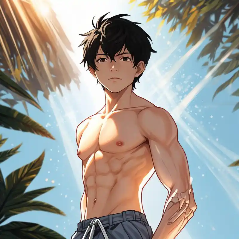 94男生腹肌头像来袭97