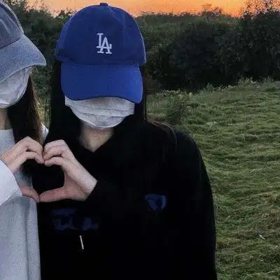 真人闺蜜头像双人一左一右女生高清图片