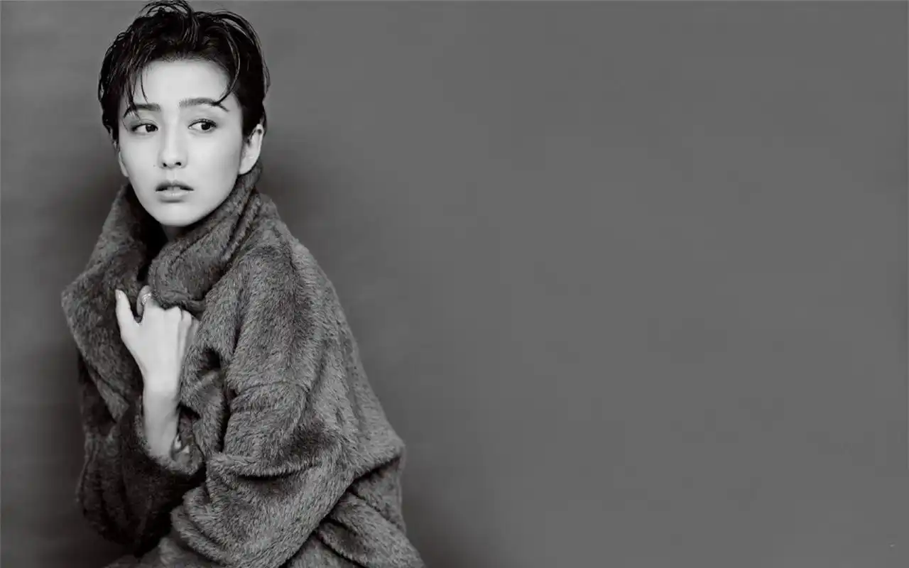 女神佟丽娅中性风帅气写真图片桌面壁纸