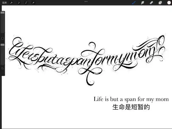 成都|花体字纹身手稿