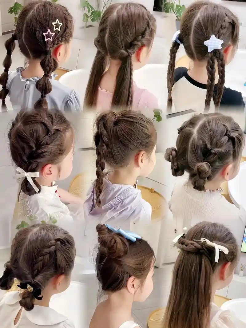 美妈们,小公主的发型来啦!天气热起来了