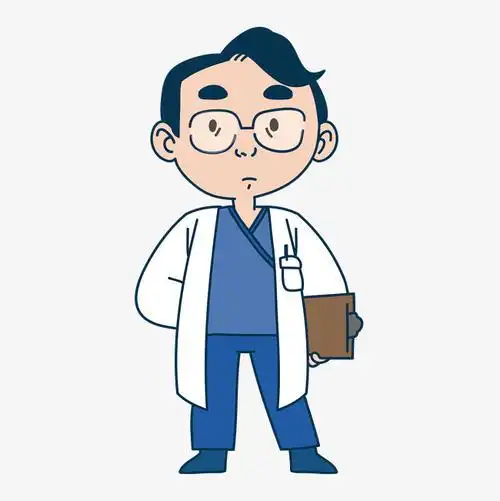 戴眼镜可爱设计医生