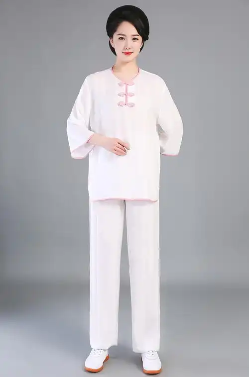 太极服短袖上衣太极服夏季七分袖棉绸中袖太极服夏季薄款练功服太极拳
