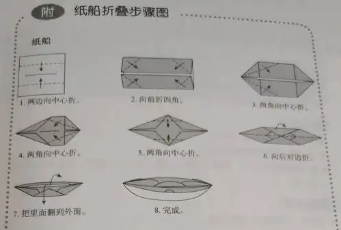 幼儿园折纸船美篇