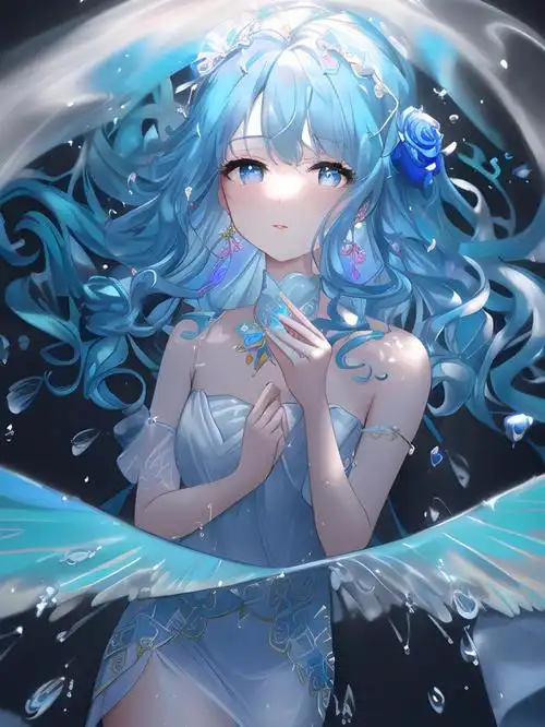 水瓶座74的归途幻蓝系列二次元壁纸