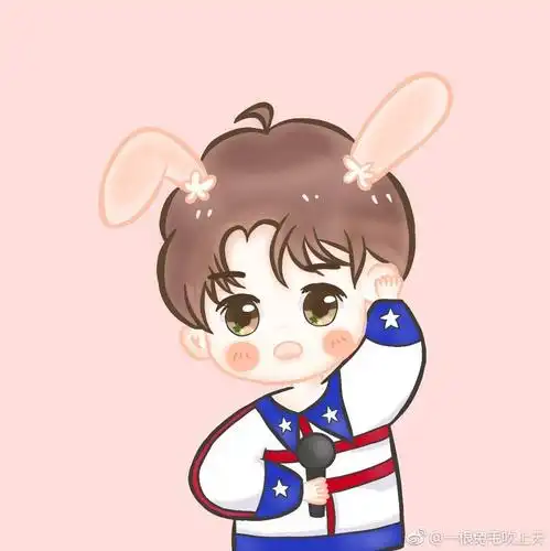 王源(饭绘)cr:一根兔毛吹上天