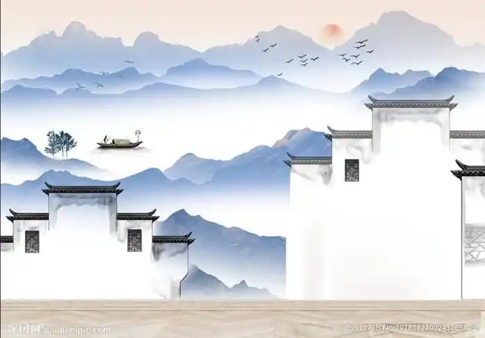 五辰实业·福有所属之徽派水墨      水墨画始于唐代,成于五代,盛于宋