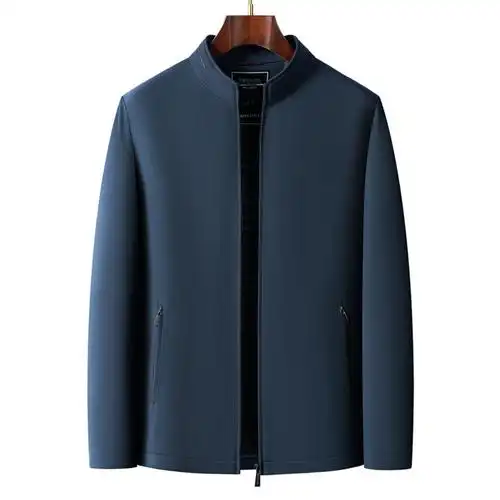 恒源祥棉服夹克男士冬季中老年爸爸装棉袄休闲立领桑蚕丝上衣外套