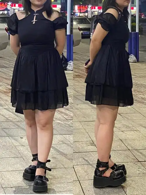 微胖120斤155身高原相机无p新中式旗袍