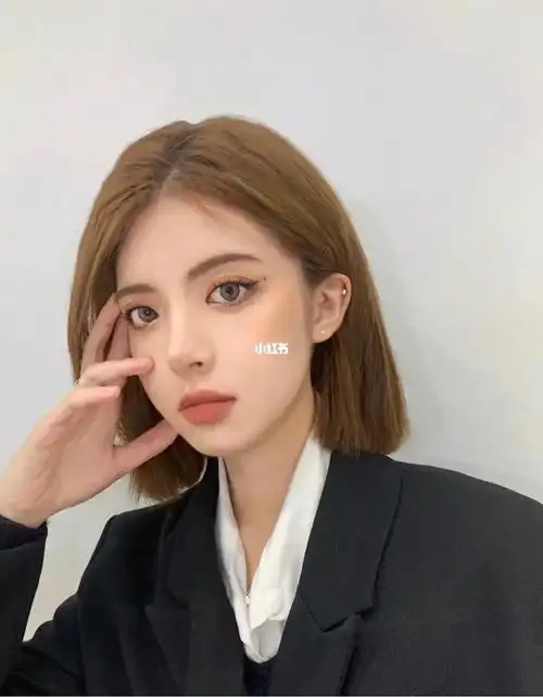 女生初恋短发亚麻色适合黄皮肤的哦