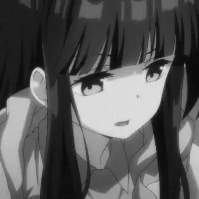 动漫黑白高冷孤独女头像,卡通头像图片-回车桌面