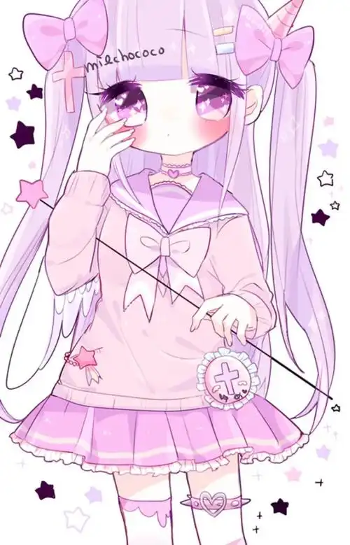 iphone壁纸 电脑壁纸 插画 文字 动漫 平铺 萌物 软妹 少女心 粉色