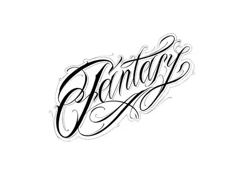 {原创} chicano 花体字 纹身手稿-60kg